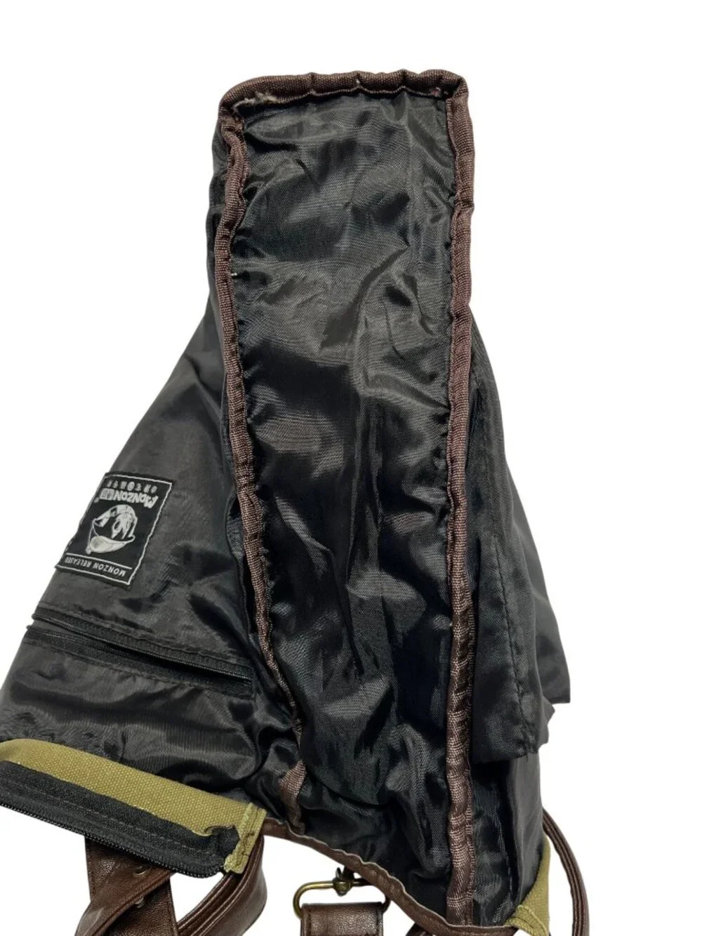 Attack On Titan Canvas Shoulder Tote Bag With Leather Straps & Anime Logo Design